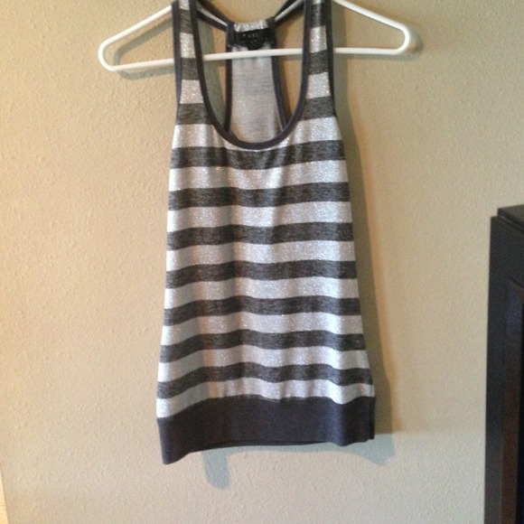 Striped racerback tank