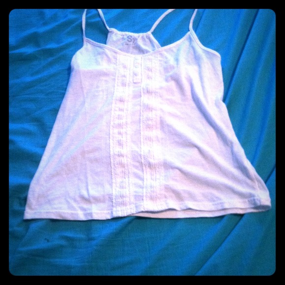 ❌SOLD❌White racer back tank top