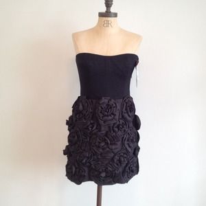 Cynthia Steffi black cocktail dress