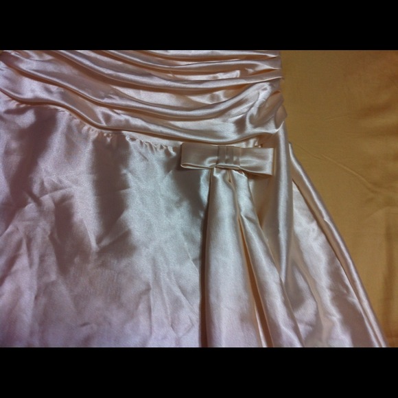 Cream Floor Length Prom/Pageant Gown - Picture 2 of 4