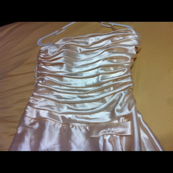 Cream Floor Length Prom/Pageant Gown - Picture 3 of 4