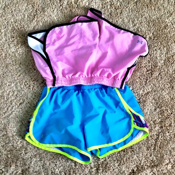 2 pairs of Under Armor Athletic shorts