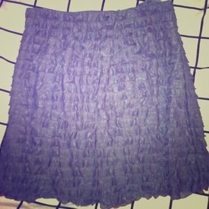 Dark Purple Knee Length Skirt