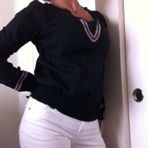 Sheer Black Miley Cyrus top