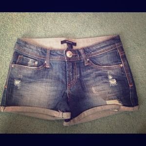 Forever 21 dark denim shorts, brand new with tags