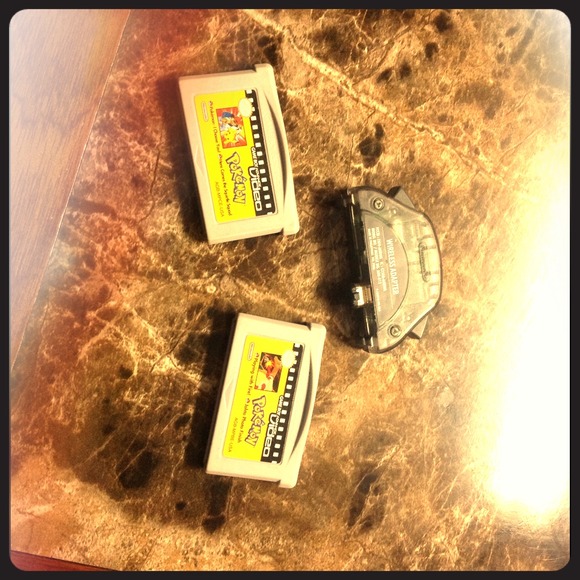 Pokemon Gameboy advance videos and wireless adapt.