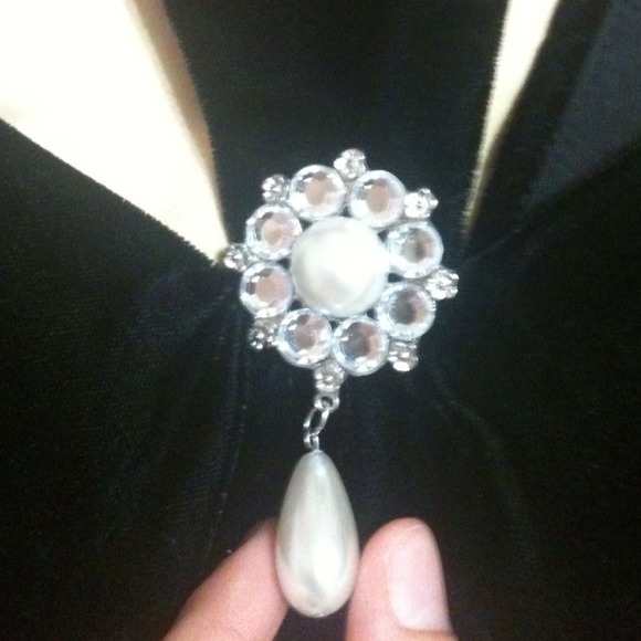 Black Velvet Floor Length Pageant/Prom Gown - Picture 3 of 3