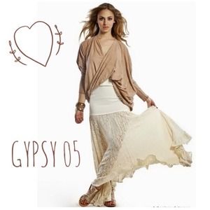 GYPSY 05 Knit Maxi Skirt , Cream