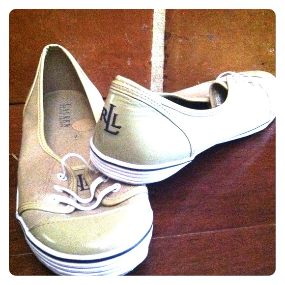 Ralph Lauren , never worn , slip on tennis shoes