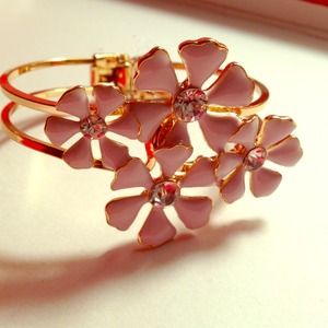 Pink and gold bracelet