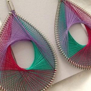 Fashionable hoop earrings