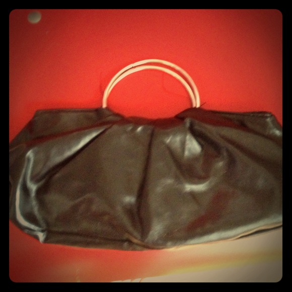 Leather black clutch - Picture 1 of 1