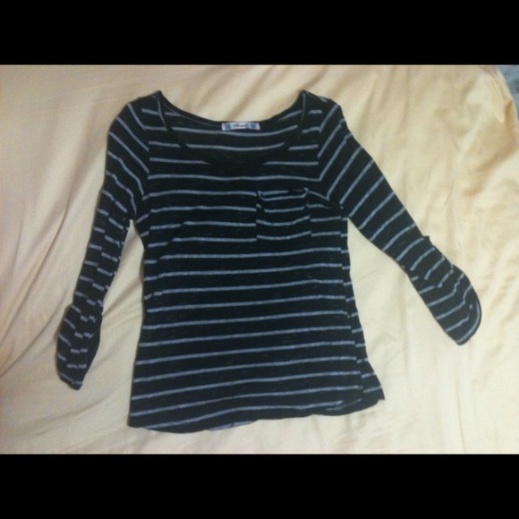 Striped Long Sleeve Flowy Tee - Picture 1 of 1