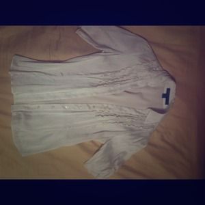 Express Design Studio Soft Button Up Tee