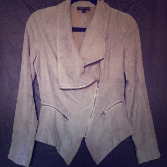 Faux Suede Blazer