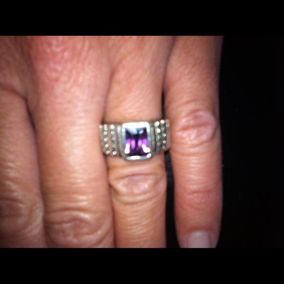 Purple & Sterling Silver ring💕SOLD in BUNDLE💕