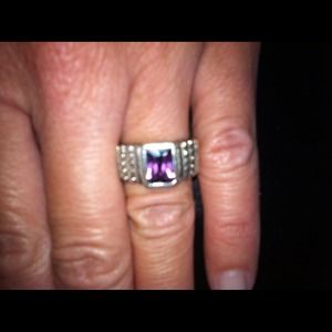 Purple & Sterling Silver ring💕SOLD in BUNDLE💕