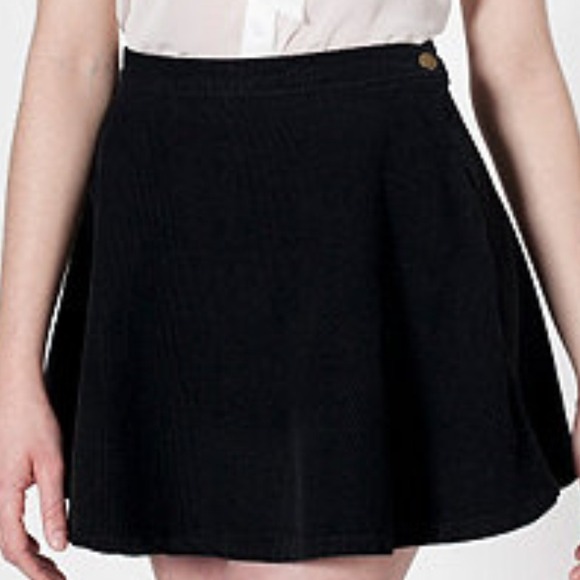 American Apparel Natural Denim Circle Skirt