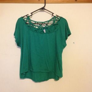 Green Xhilaration high bottomed top from Target.