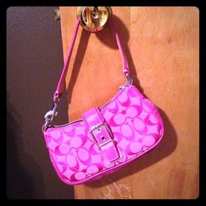 Authentic Coach mini purse- Fuchsia