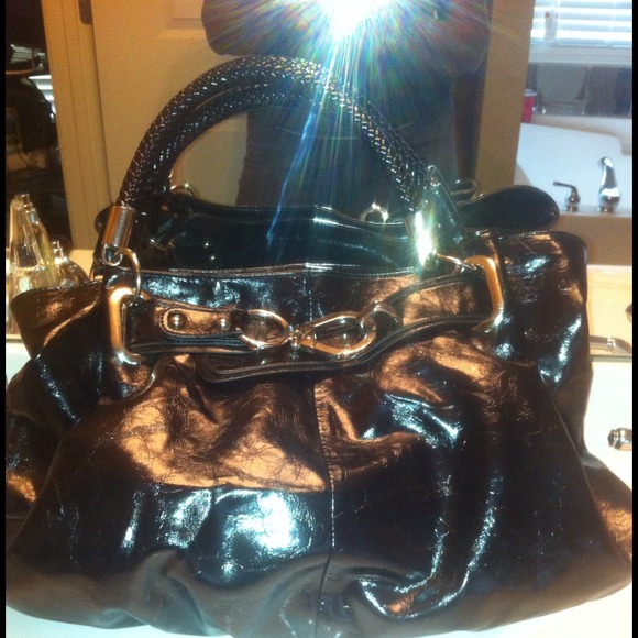 Gorgeous Over Sized Sporty Black Hand Bag!