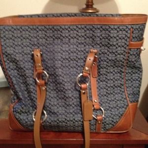 Navy Coach purse