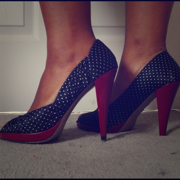 Steve Madden Shoes - Polka Dot Steve Madden Heels
