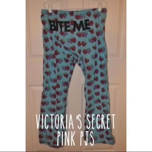 Victoria's Secret bite me strawberry pajamas