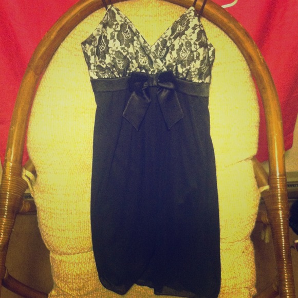 Strappy black dress