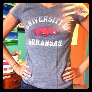 University of Arkansas top from Pink