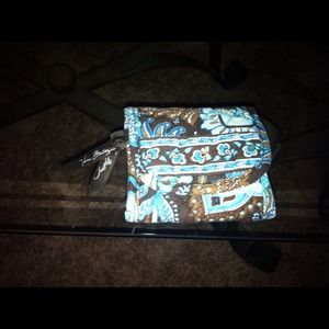 Vera Bradley trifold wallet in Java Blue pattern
