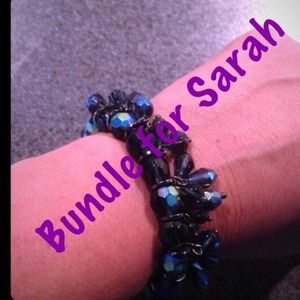 🚫SOLD🚫Lia Sophia blue stretch bracelet