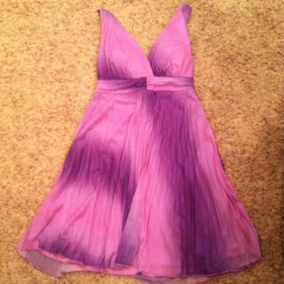 Purple Vneck dress