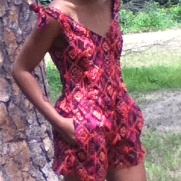 Miley Cyrus Aztec Printed Romper