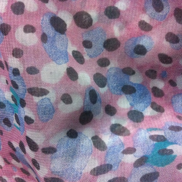Forever 21 Sheer Pink Ruffle Top - Picture 3 of 3