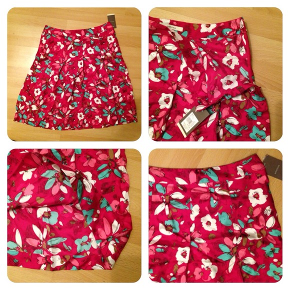 🚫Sold🚫Merona silk skirt sz 8. NWT! A-line. Cute! - Picture 3 of 3