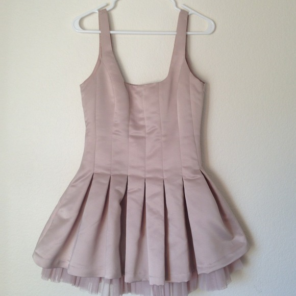 ⛔SOLD⛔ Champagne colored tutu ballerina dress