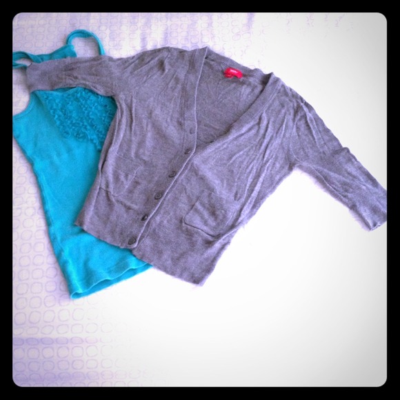✋Hold❌Light grey 3/4 cardigan