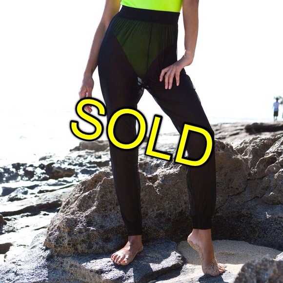 American Apparel Nylon Spandex Mesh Jumper Pant