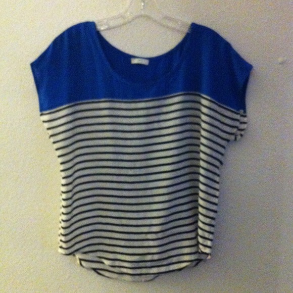 Joie Silk Stripe T-Shirt