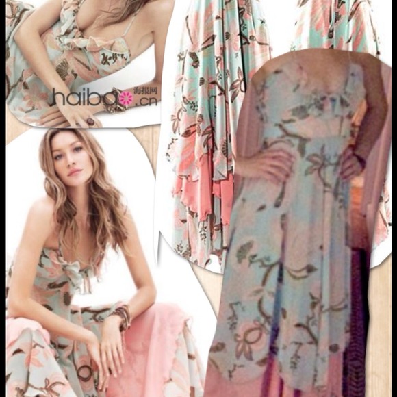 H&M Dresses & Skirts - Reserved Long h&m dress! Worn once! So pretty!