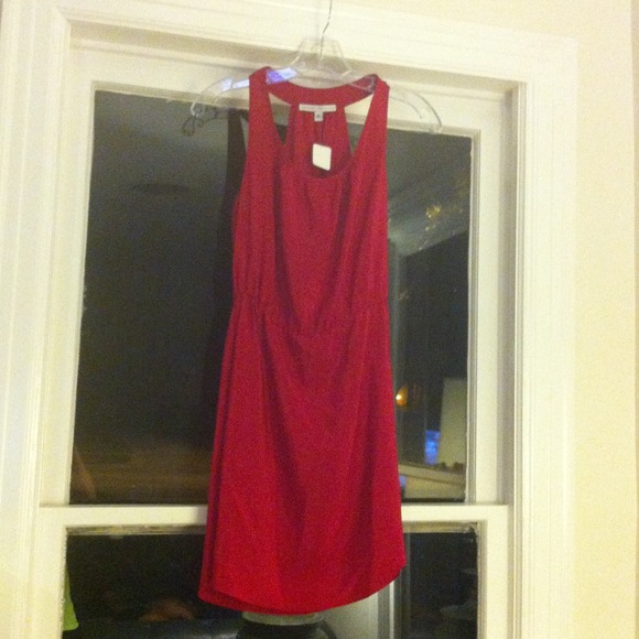 Bright Red Racerback Dress + maxi