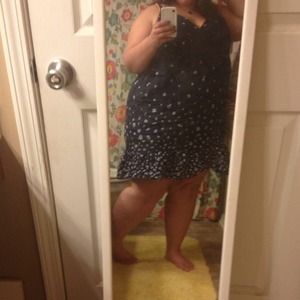 Cute Floral Navy Blue Dress *price reduced*