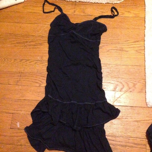 🔮Hollister navy blue ruffled dress🔮