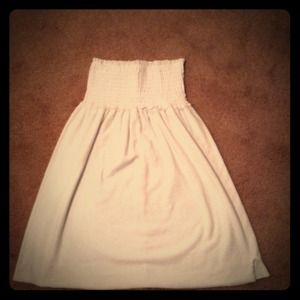 White bathing suit cover up