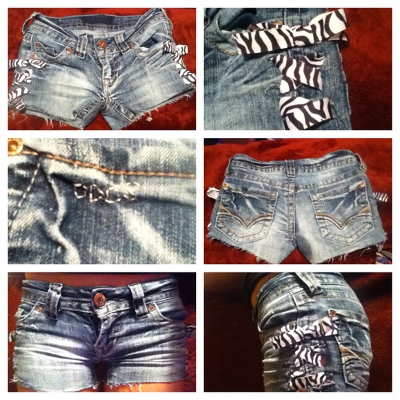 Shorts similar to these custom made. Choose ribbon - Picture 1 of 1