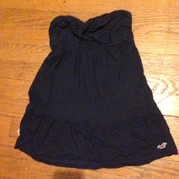 H🔮ollister navy blue bandeau strapless top🔮