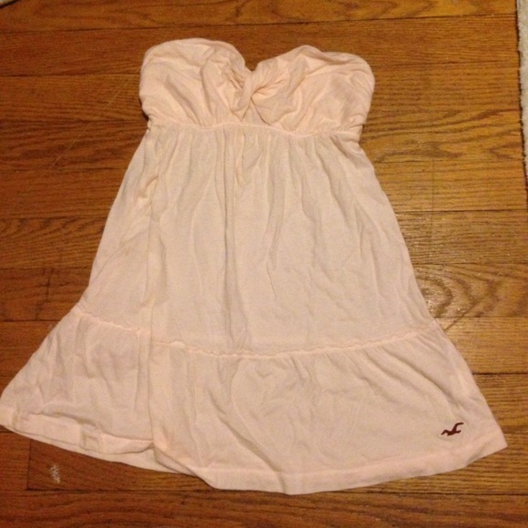Hollister pink strapless bandeau tube top