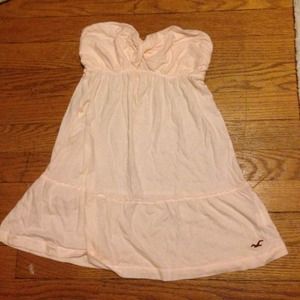 Hollister pink strapless bandeau tube top