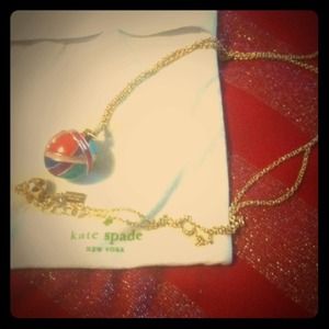 Authentic Kate Spade ball locket necklace
